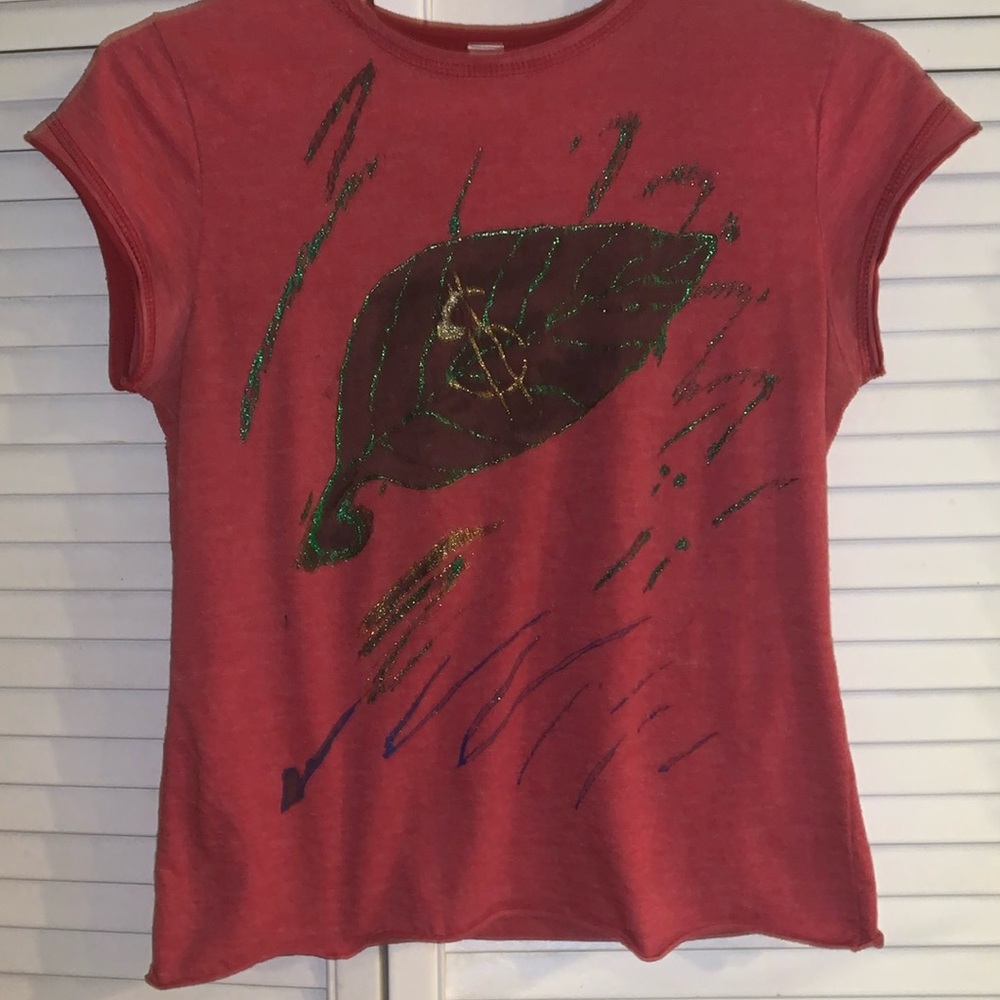 a.s. Tees vintage handpainted tee shirt med